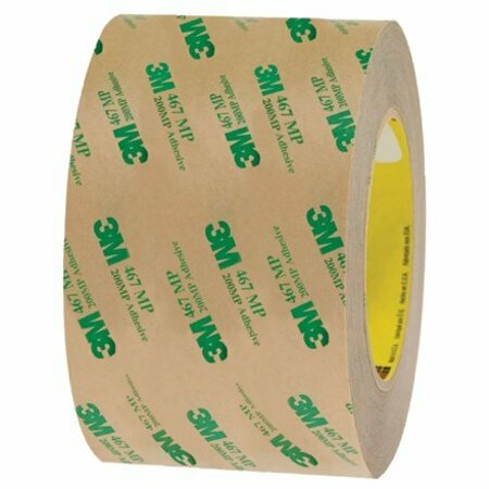 BSC PREFERRED 3'' x 60 yds. 3M 467MP Adhesive Transfer Tape Hand Rolls, 12PK S-18638